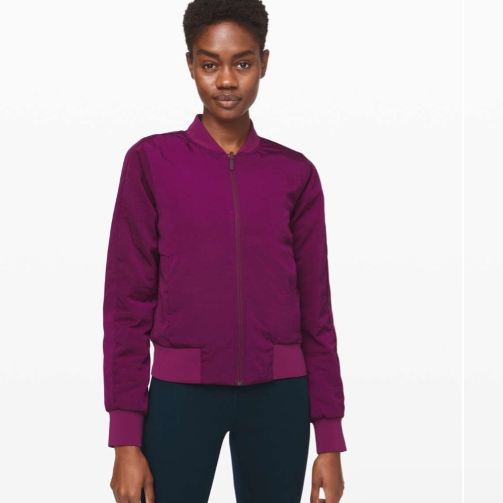 lululemon athletica Purple Bomber Jacket